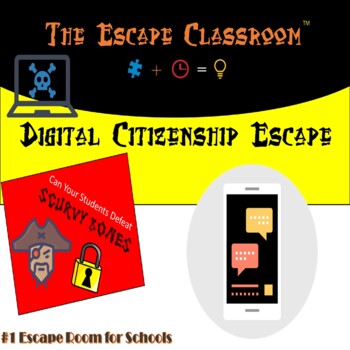Preview of Digital Citizenship Escape Room | The Escape Classroom