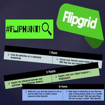 Preview of Digital Citizenship #FlipHunt