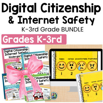 Preview of Digital Citizenship & Internet Safety Lesson Plans and Activities BUNDLE K-3