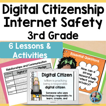 Preview of Digital Citizenship & Internet Safety Lesson Plans and Activities for 3rd Grade