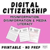 Digital Citizenship: Media Literacy - Text Evidence Practice