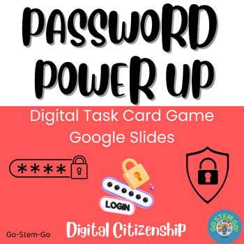 Preview of Digital Citizenship-Password Safety-Digital Task Game-No Prep