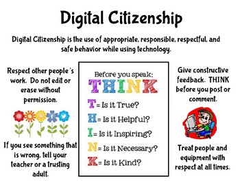 Preview of Digital Citizenship Poster