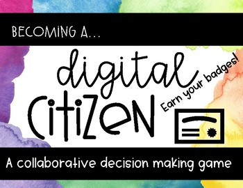 Preview of Digital Citizenship Training Game and Rules Posters