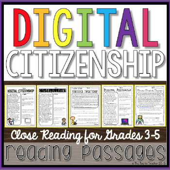 Preview of Digital Citizenship Reading Passages