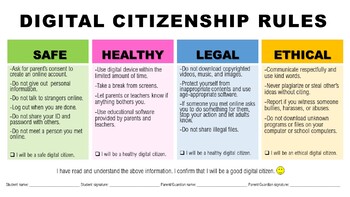 Preview of Digital Citizenship Rules