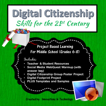 Preview of Digital Citizenship & Social Media | Distance Learning