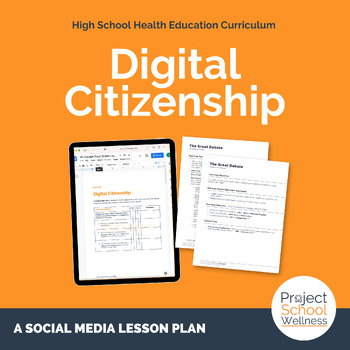 Preview of Digital Citizenship | Social Media Literacy Lesson Plan for Health Education