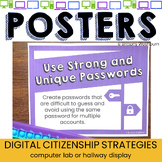 Digital Citizenship Strategies Posters Bulletin Board for 