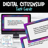 Digital Citizenship Task Cards 26 activities *Back to School*