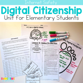Preview of Digital Citizenship Unit Elementary