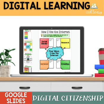Preview of Digital Citizenship Video Webquest Google Slides Activity