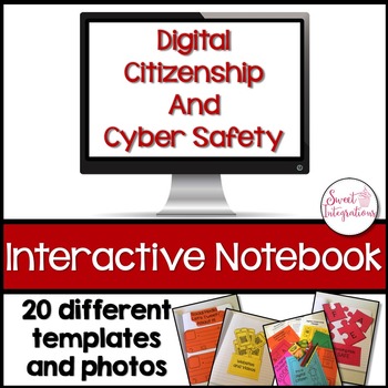 Preview of DIGITAL CITIZENSHIP AND ONLINE SAFETY - Interactive Notebook