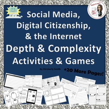 Preview of Digital Citizenship and the Internet Depth & Complexity Activities & Games
