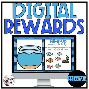 Digital Class Rewards Fish Tank | Virtual Behavior Management FREEBIE