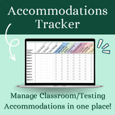 Digital Classroom Accommodations Tracker!