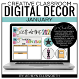 Digital Classroom Decor January | Distance Learning | Goog