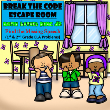 Preview of MLK Escape Room | 1st & 2nd Grade Reading | Digital Google Forms | Teamwork