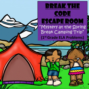 Preview of Fun Spring Escape Room | 1st Grade Reading | Digital Google Forms | Teamwork