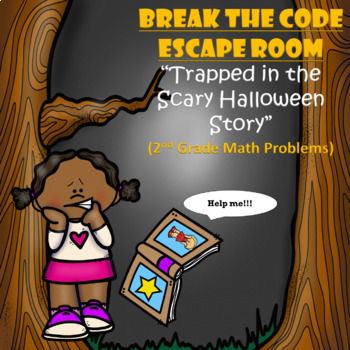 Preview of Halloween Escape Room | 2nd Grade Math | Digital Google Forms | Teamwork