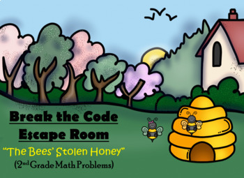 Preview of Spring Escape Room | 2nd Grade Math | Digital Google Forms | Team