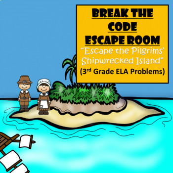 Preview of Thanksgiving Escape Room | 3rd Grade Reading | Digital Google Forms | Teamwork