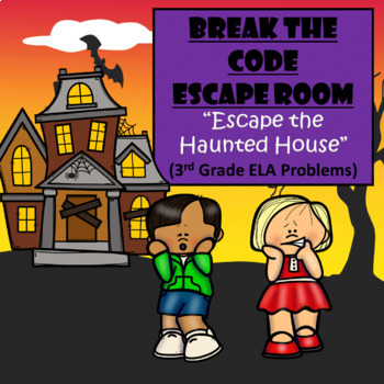 Preview of Halloween Escape Room | 3rd Grade Reading | Digital Google Forms | Teamwork