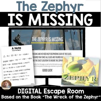 Preview of Digital Classroom Escape Room: Wreck of the Zephyr by Chris Van Allsburg
