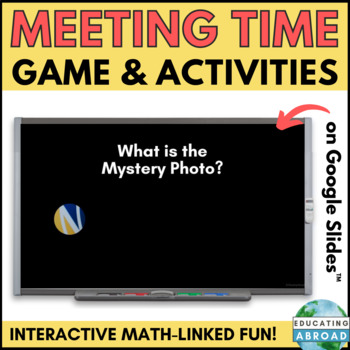 Preview of Digital Classroom Game for Data Collection | Daily Questions and Tally Charts