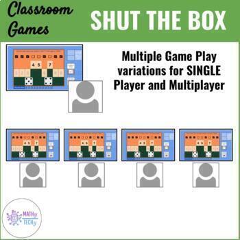 Digital Classroom Games Shut the Box Google Drive Google Sheets