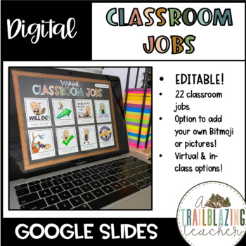 Preview of Digital Classroom Jobs | Editable