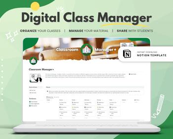 Preview of Digital Classroom Manager | Notion Template