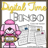 Telling Time Bingo | Hours and Half Hours | Color Ink Version