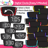 Digital Clock Clipart Every 5 Minutes: 305 School Analog T