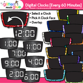 Digital Clock Clipart Every 60 Minutes: 41 School Analog T