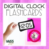 Digital Clock Flashcards to the 5 Minute Interval