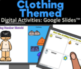 Digital Clothing Activities For Pre-K and Kindergarten for