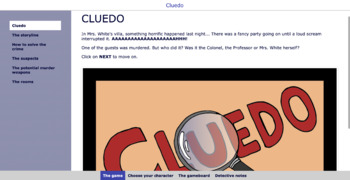 Preview of Digital Cluedo - WebQuest (View description for resource link)