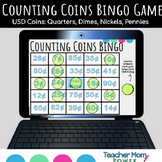 Digital Coin Counting Bingo Game {USD Coins} Google Slides