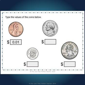 Digital Coin Values Activity - FREEBIE! by Teaching to the Child