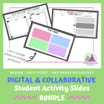 Preview of Digital & Collaborative Student Activity Slides - BUNDLE 