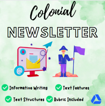 Preview of Digital Colonial America Newsletter: Informative Writing Activity