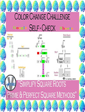 Digital Color Change Challenge Simplifying Square Roots Se