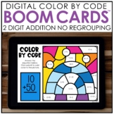 Digital Color by Code | 2 Digit Addition BOOM Cards™