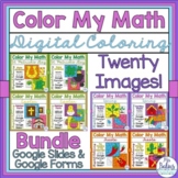 Digital Color by Number Math Activities Google Forms™ and 