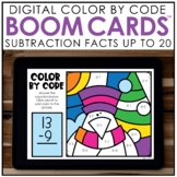 Digital Color by Code | Subtraction to 20 BOOM Cards™