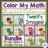 Digital Color by Number Math Activities Google Forms™ and 