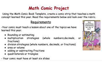 Comic Strip Template - Blank Comic Book Paper for Classroom