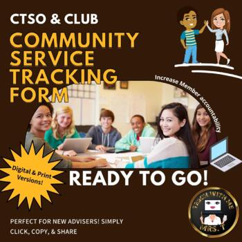 Preview of Digital Community Service Tracking form-BONUS PRINTABLE FORM