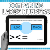 Digital Comparing Large Numbers {Google Slides}